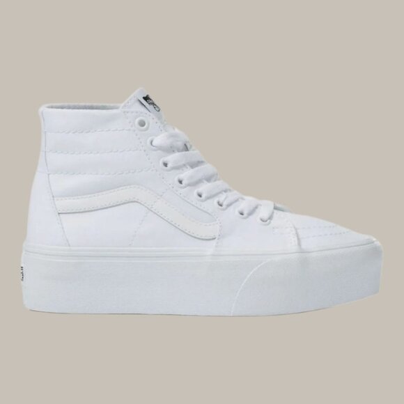 NWT Vans Sk8-Hi Tapered Stackform Shoes- White -Size: Men 8.5/ Women 10 (26.5 cm - Picture 14 of 14